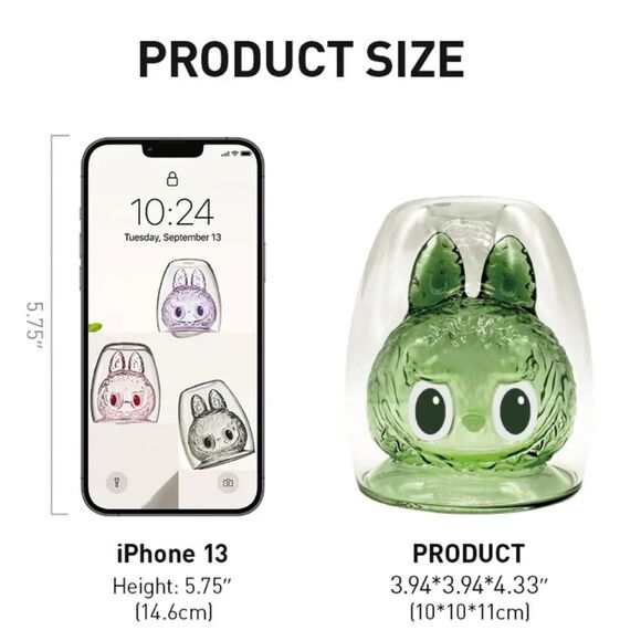 SEALED POP MART LABUBU THE MONSTERS-CHEERS! SERIES-Double-walled Glass Blind Box - Picture 9 of 12